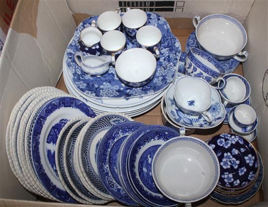 Mixed blue & white china